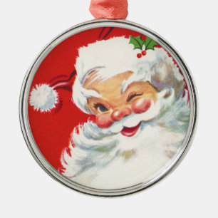 Métallique Ornement du Père Noël victorien
