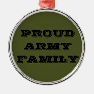 Métallique Ornement Fière Famille de l'Armée