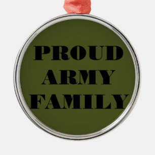 Métallique Ornement Fière Famille de l'Armée