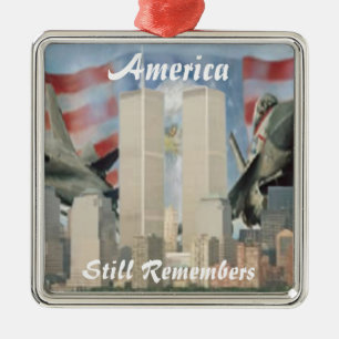 Métallique Tours jumelles 9/11 Ornement du souvenir
