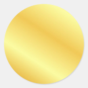 Metallisch aussehende falsche Gold Custom Blank Vo Runder Aufkleber