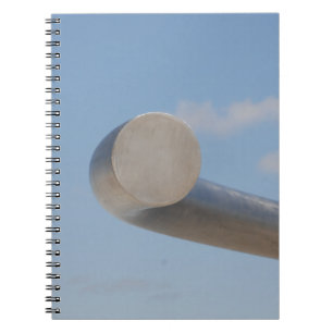 Metallisch blaue Himmel Notizblock