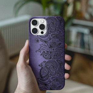 Metallisch Lila mit Black Paisley Lace title_seo2