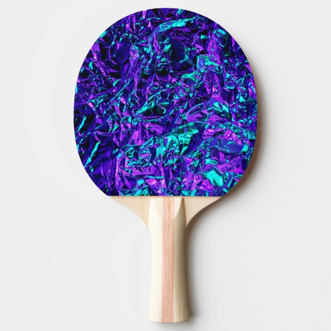 Metallisch Lila und Aquamarin Tischtennis Schläger (Vorderseite)