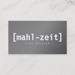 Metallisch wirkende Visitenkarten Visitenkarte