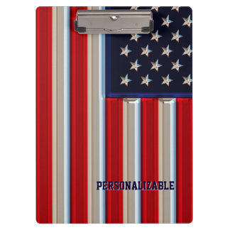 Metallische amerikanische Flagge Klemmbrett