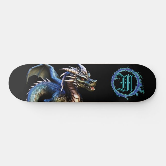 *~* Metallische AP88 Elemental Fierce Aquamarin Dr Skateboard (Horizontal)