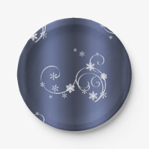 Metallische Aquamarine, weiße Wirbel Weihnachten