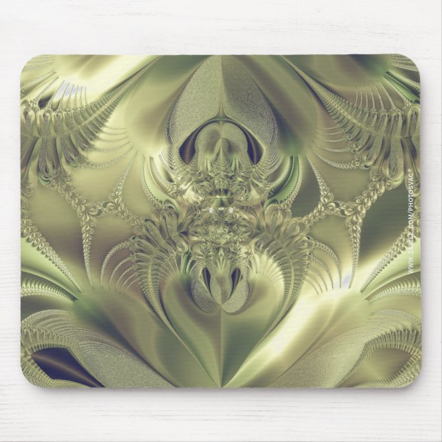 Metallische Blätter Mousepad (Vorne)