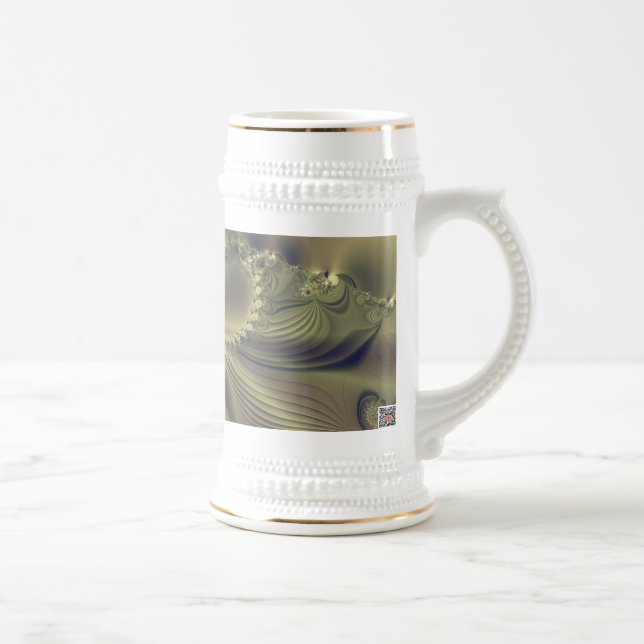 Metallische Blume Bierglas (Rechts)