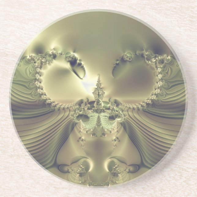 Metallische Blume Getränkeuntersetzer (Vorne)