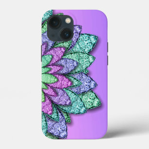 Metallische Blume Lila rosa Case-Mate iPhone Hülle