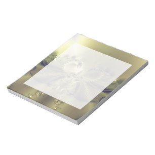 Metallische Blume Notizblock