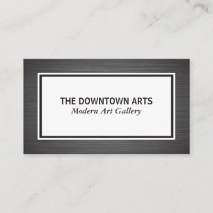 Metallische Bürstengrenzen Visitenkarte