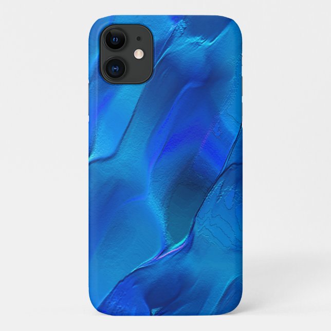 Metallische Dünen in lebhaft blauer Farbe Case-Mate iPhone Hülle (Rückseite)