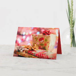 Metallische Eulen-Weihnachtsgeschenk-Gruß-Karte Feiertagskarte