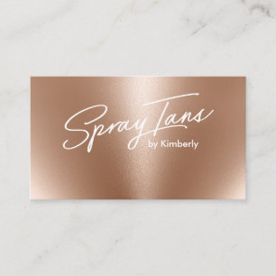 Metallische Folie Bronze Gold Spray tans moderne S Visitenkarte