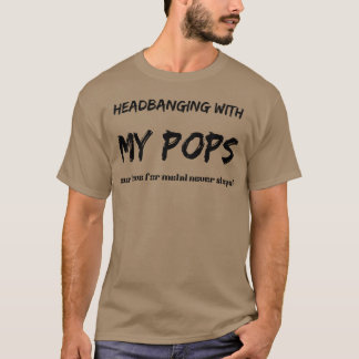 Metallische Generationen Vater und Sohn Headbanger T-Shirt