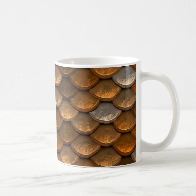Metallische Gold Silberkupferkaffee Tasse (Rechts)