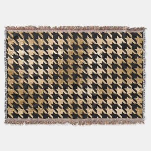 Metallische goldene Hunde Zahn, Modemuster. Decke