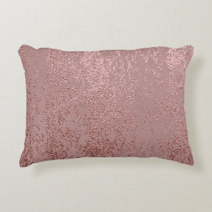 Metallische goldene Textur, Quarz aus Rose. Dekokissen