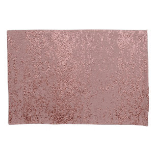 Metallische goldene Textur, Quarz aus Rose. Kissenbezug