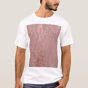 Metallische goldene Textur, Quarz aus Rose. T-Shirt