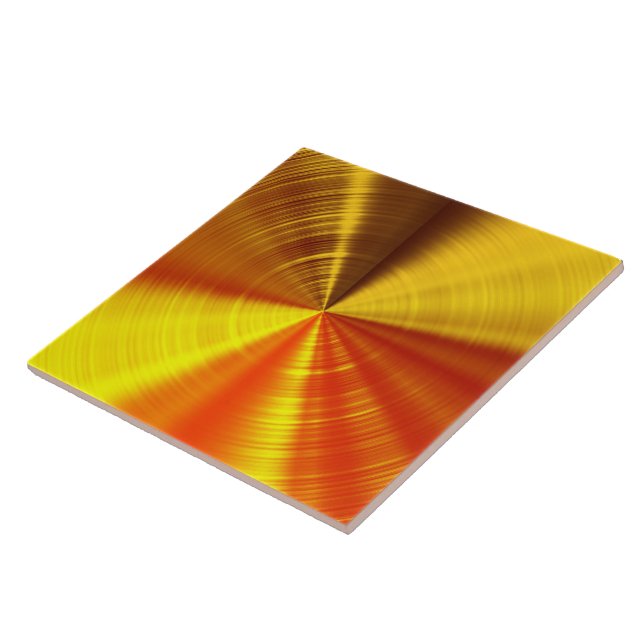 Metallische GoldSpirale Fliese (Seite)