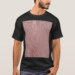 Metallische Goldtextur, Rosenquarz. T-Shirt
