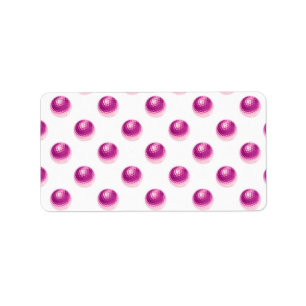 Metallische Imitate Foil Pink Golf Balls Backball  Adressaufkleber