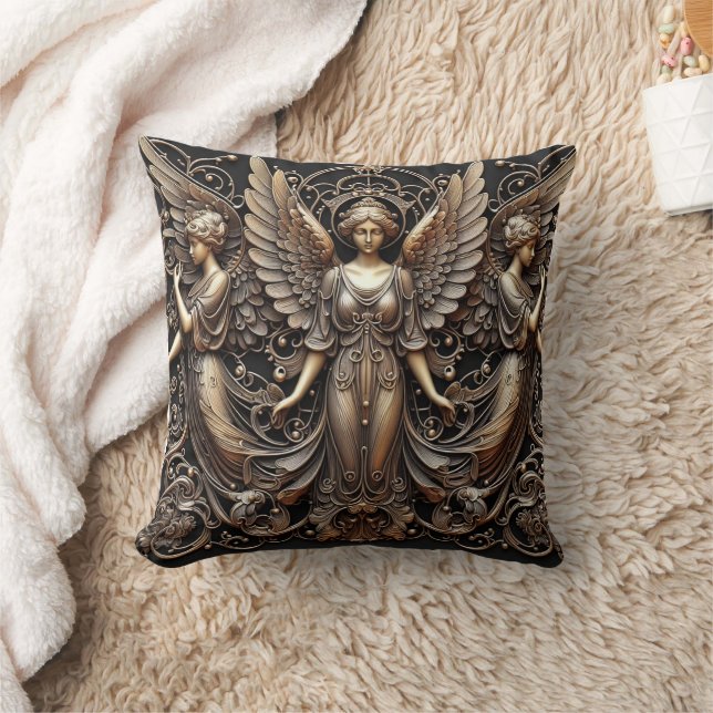 Metallische Imitate Rettungsanken Art Throw Kissen (Decke)