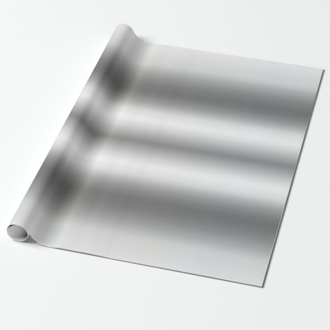 Metallische Imitate Silver Glam Template Best Eleg Geschenkpapier (Ungerollt)
