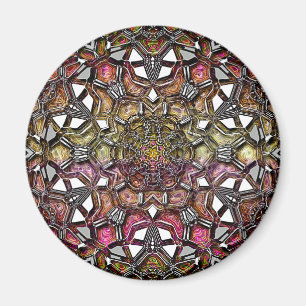 Metallische KristallMandala Magnet