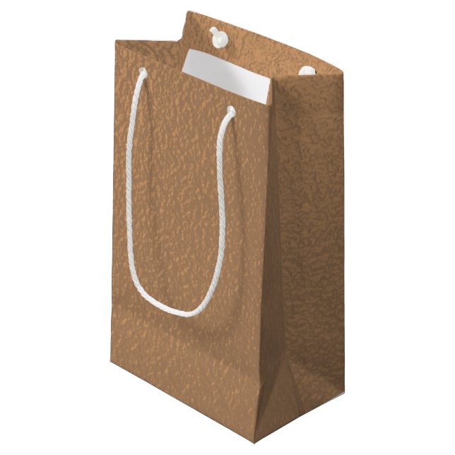 Metallische Kupfer-Farbige Geschenk-Tasche Kleine Geschenktüte (Vorderseite Schrägansicht)