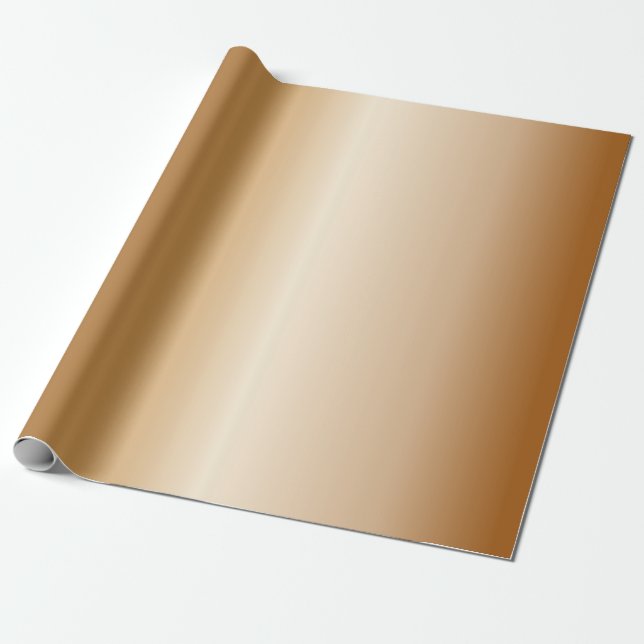 Metallische kupferne Bell Geschenkpapier (Ungerollt)