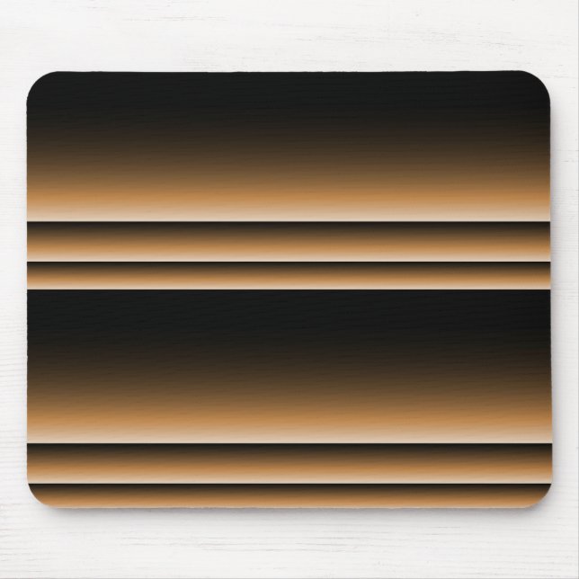 Metallische kupferne Bronzestreifen Browns Ombre Mousepad (Vorne)