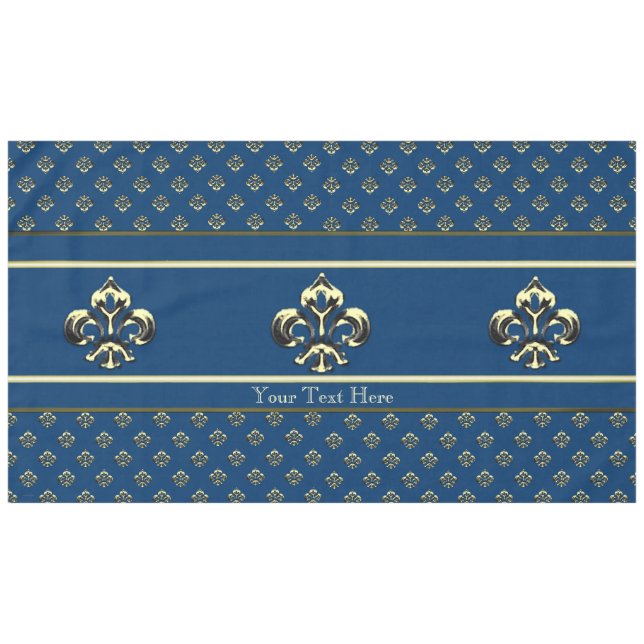 Metallische Lilie (Gold) Tischdecke (Vorderseite (Horizontal))