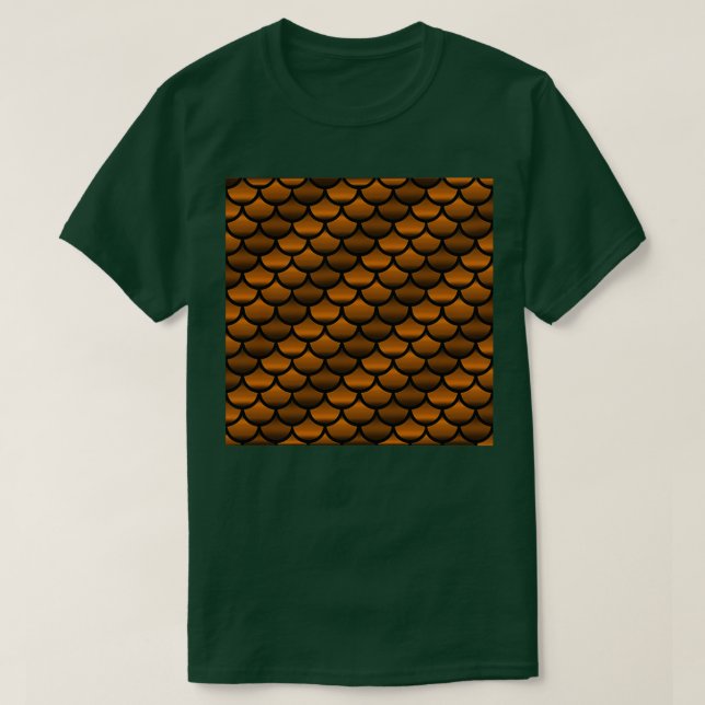 Metallische Meerjungenskala 4 T-Shirt (Design vorne)