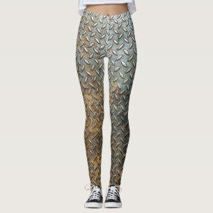Metallische Oberfläche, reflektierende Textur Hint Leggings