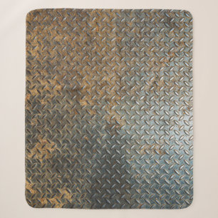 Metallische Oberfläche, reflektierende Textur Hint Sherpadecke