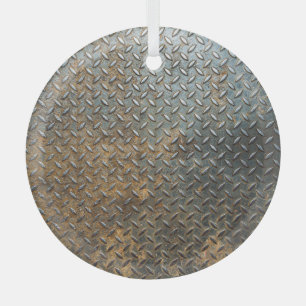 Metallische Oberfläche, reflektierender Texturhint Ornament Aus Glas