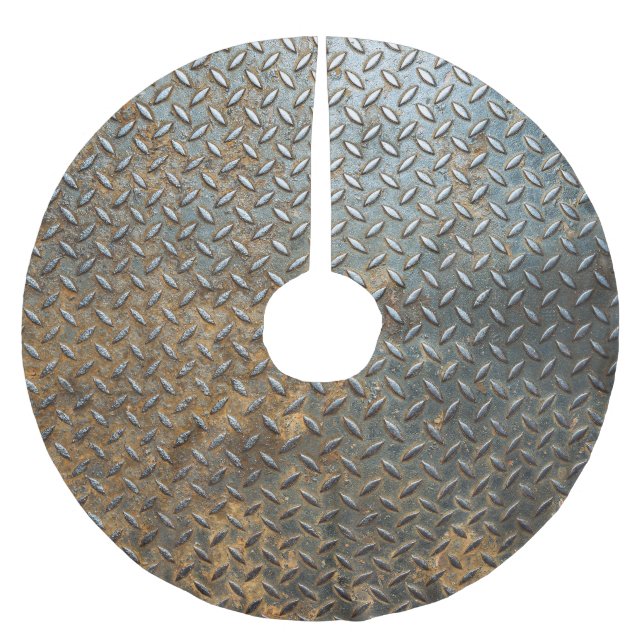 Metallische Oberfläche, reflektierender Texturhint Polyester Weihnachtsbaumdecke (Vorderseite)