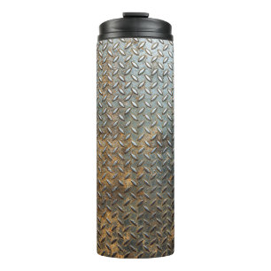 Metallische Oberfläche, reflektierender Texturhint Thermosbecher