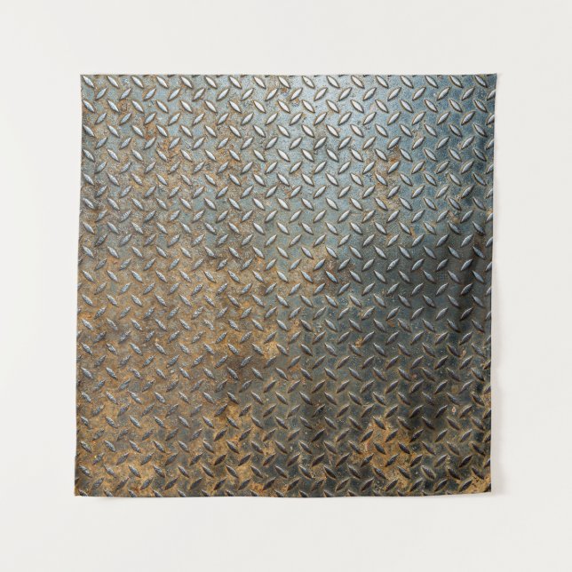 Metallische Oberfläche, reflektierender Texturhint Wandteppich (Vorderseite)