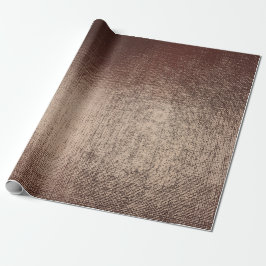 Metallische Pulverbronze Kupfer Rose Gold Linen Bu Geschenkpapier