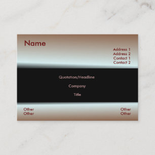 Metallische Red Business Card Visitenkarte