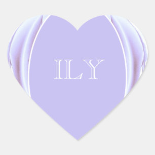Metallische Rose Heart Sticker