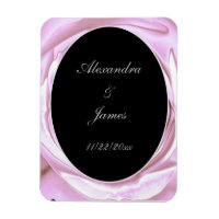 Metallische Rose Rosa Weiches Foto Magnet
