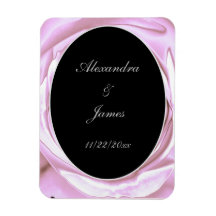 Metallische Rose Rosa Weiches Foto Magnet