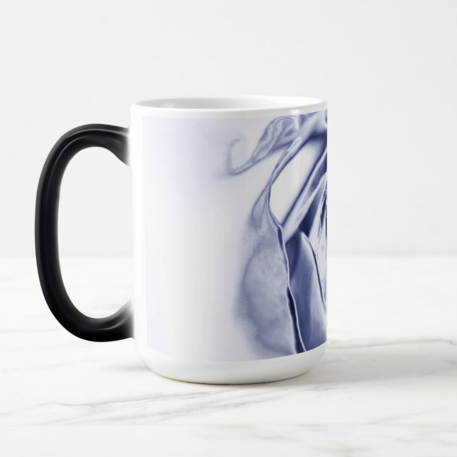 Metallische Rose Silver Coffee Tasse (Links)